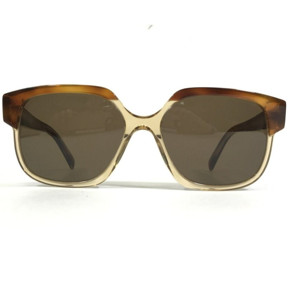 Celine Sunglasses CL40155I 46E Clear Brown Tortoise Frames with Brown Lenses